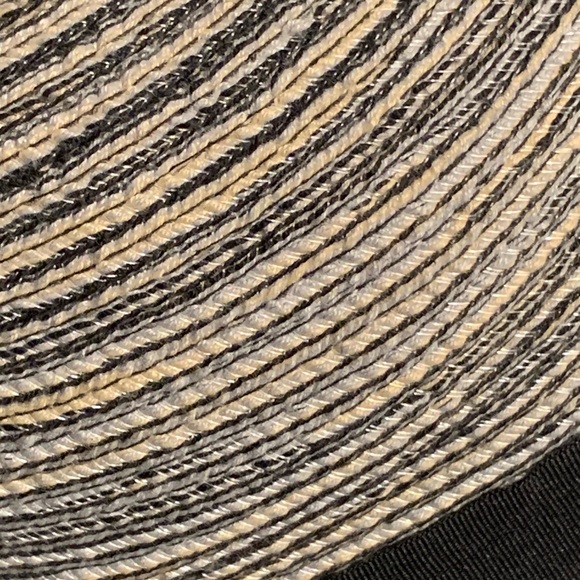 Solar Escape Woven Sun Hat Black Light Blue Cream O/S - Picture 7 of 10